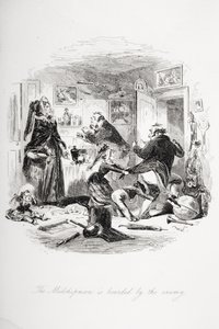 El Guardiamarina es abordado por el enemigo, ilustración de 